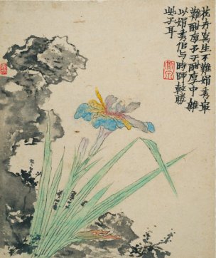 清 金农 墨戏图册(12) 27x32[花鸟] 
