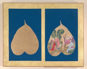 清 菩提叶 十八罗汉3 35x28[宗教] 