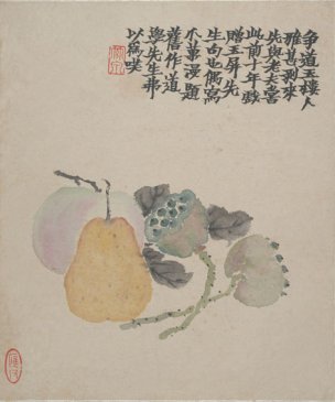 清 金农 墨戏图册(5) 27x32[花鸟] 