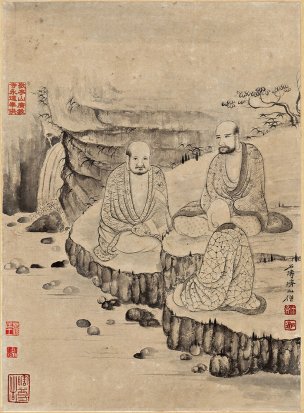 清 石涛 百页罗汉册页87-ok 25x35[宗教]