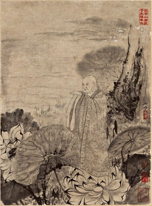 清 石涛 百页罗汉册页86-ok 25x35[宗教]