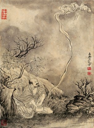 清 石涛 百页罗汉册页06-ok 25x35[宗教] 