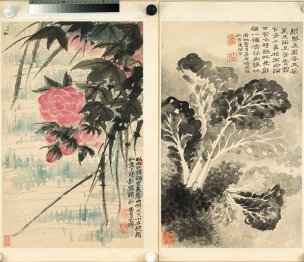 清 石涛 册页3-4[花鸟] 