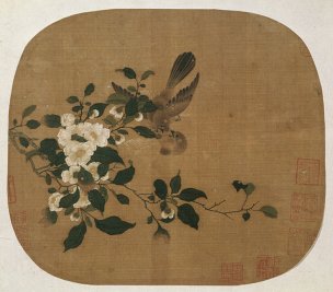 宋 佚名 争禽图页（纳尔逊）拼39.6mb[花鸟] 
