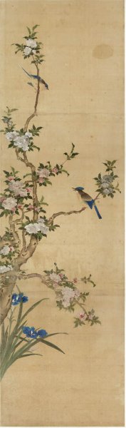 清 陈枚 四季花鸟图屏-2 41x139[花鸟] 