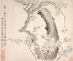清 金农 梅花图册7 34x29[花鸟] 