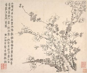 清 金农 梅花图册10 34x29[花鸟] 