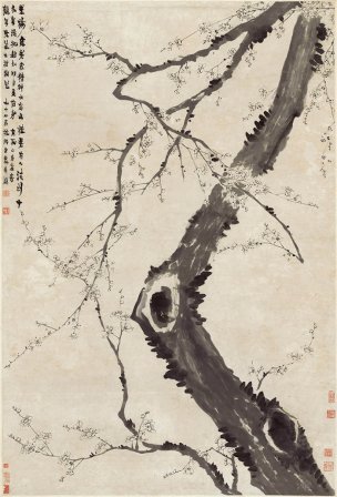清 金农 墨梅图 纸本 93.5x138[花鸟] 