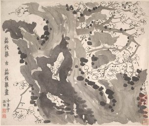 清 金农 梅花图册6 34x29[花鸟] 