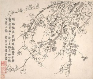 清 金农 梅花图册9 34x29[花鸟] 