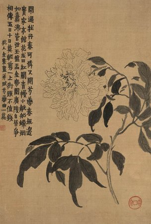 清 金农 杂画册页十二开-03 24x36[花鸟] 