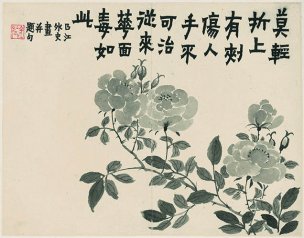 清 金农 杂画册页十二开-10 30x25[花鸟] 