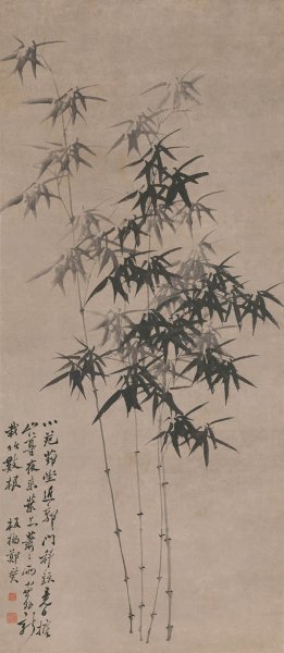 清 郑板桥 墨竹图82.6-189.53cm [花鸟] 