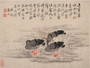 清 边寿民 芦雁图册页十开-9 41x31[花鸟] 