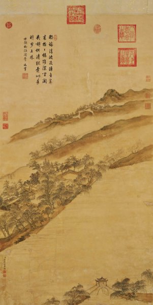 清 董邦达 柳浪闻莺-西湖八景 66.8x133[山水] 