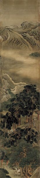 清 袁耀 蓬莱仙境图屏-8 高245cm[山水] 