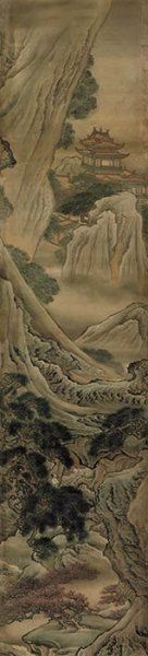 清 袁耀 蓬莱仙境图屏-11 高245cm[山水] 