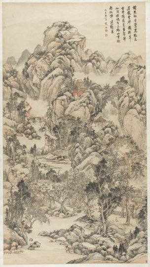 清 范松 山水[山水] 