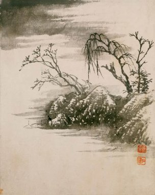 清 石涛 山水册页十开-06 20x23[山水] 