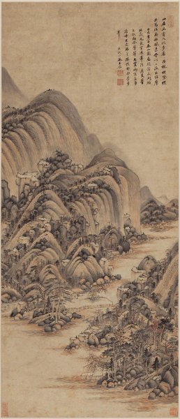 清 王鉴 富春山居图 纸本 50.9x118.1[山水]