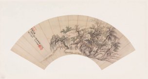 清 王翚 扇面 山水圖y [山水]