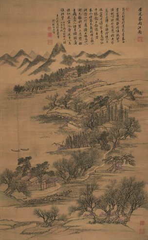 清 王翚 春雨江南 60.6x98[山水]