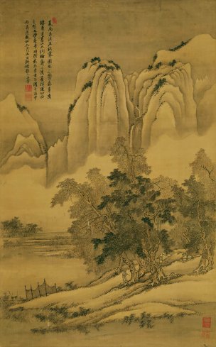 清 王翚 仿古四季山水图4-4hx 51x82[山水]