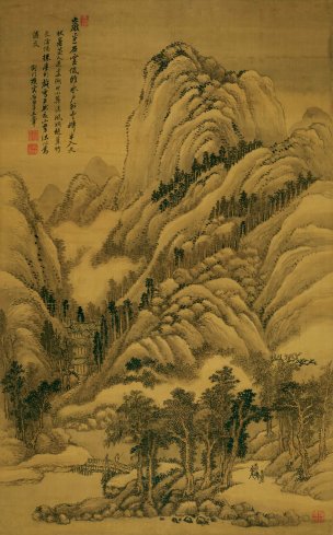 清 王翚 仿古四季山水图4-1hx 51x82[山水]