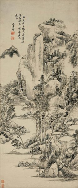 清 王原祁 山水图 41×98.4[山水]
