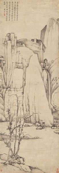 清 渐江 长林逍遥图 纸本 70.3-203cm[山水]
