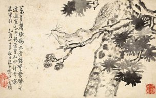 清 李禅 李鱓 花鸟册页十二开-07 41x26[花鸟]