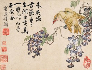 清 李禅 李鱓 花鸟册页十开-5 30x23[花鸟]