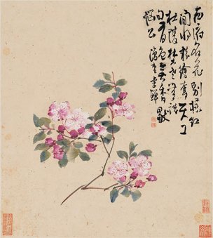 清 李禅 李鱓 花卉册页十二开-8 33x37[花鸟] 