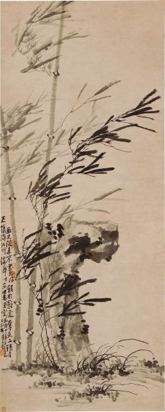 清 李方膺 潇湘风竹图 67x168[花鸟] 
