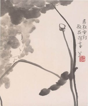 清 朱耷 （八大山人） 花鸟山水册6 [花鸟] 