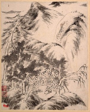清 朱耷 （八大山人） 山水册页004 [山水] 
