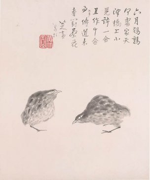 清 朱耷 （八大山人） 花鸟山水册3 [花鸟] 