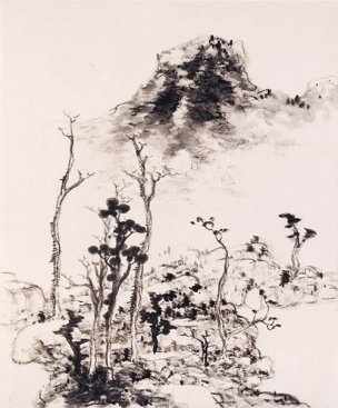 清 朱耷 （八大山人） 花鸟山水册8y [山水] 