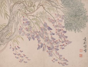清 恽寿平 花果图册页26-36cm-2 [花鸟] 