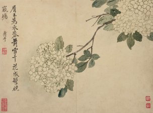 清 恽寿平 花鸟图册页八开8 34x25.2[花鸟] 