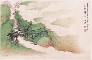 清 恽寿平 王翚 花卉山水合册6a 58x38[花鸟] 