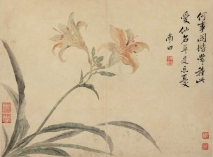 清 恽寿平 花鸟图册页八开1 34x25.2[花鸟] 