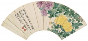 清 恽寿平 山水花卉八开-5[花鸟] 