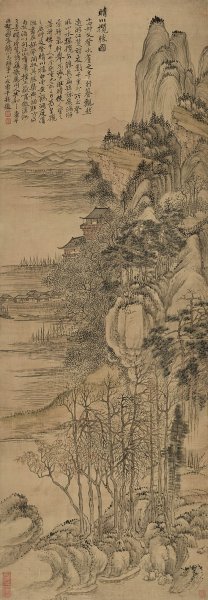 清 恽寿平 晴川揽胜图 39×112[山水] 