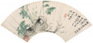清 恽寿平 山水花卉八开-1[花鸟] 