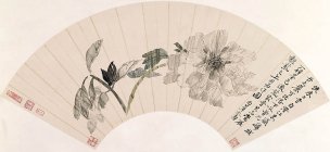 清 恽寿平 扇面无题 [花鸟] 