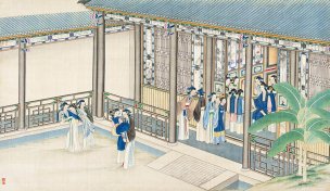 清 孙温 红楼梦 55x30.5 (84)[人物] 