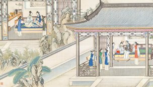 清 孙温 红楼梦 55x30.5 (92)[人物] 
