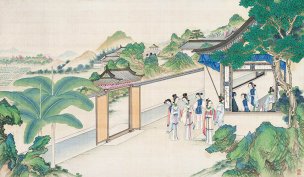 清 孙温 红楼梦 55x30.5 (90)[人物] 