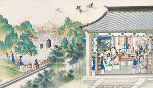 清 孙温 红楼梦 55x30.5 (79)[人物] 